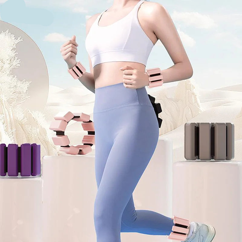 Adjustable 450g Wrist Weights for Pilates & Fitness Workouts