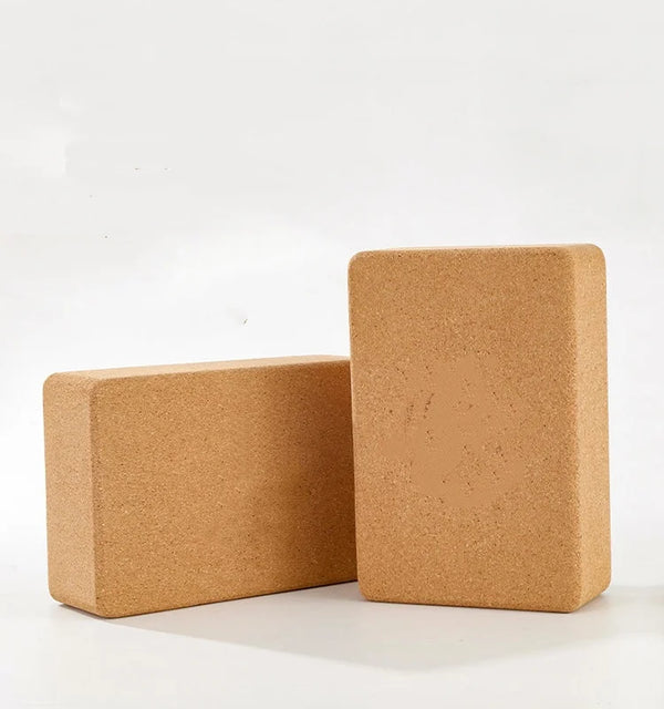 High-Density Cork Yoga Bricks – Non-Slip Blocks for Pilates