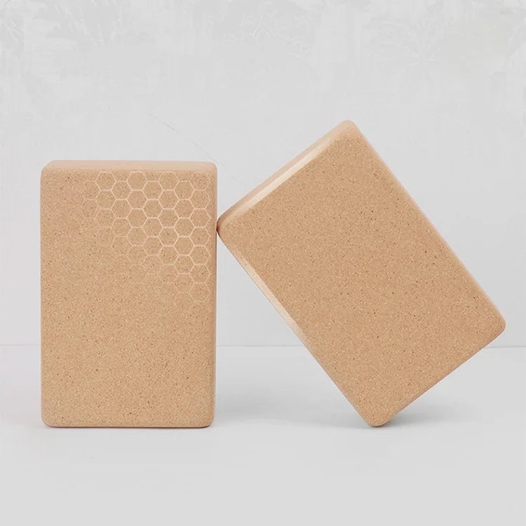 High-Density Cork Yoga Bricks – Non-Slip Blocks for Pilates