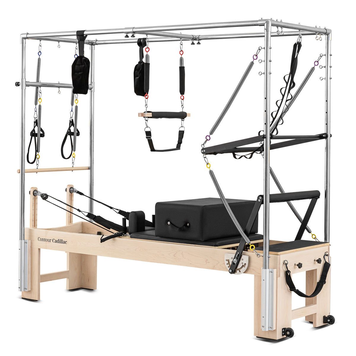 Lifespan Fitness Contour Cadillac Pilates Reformer with Full Trapeze Table (Black)