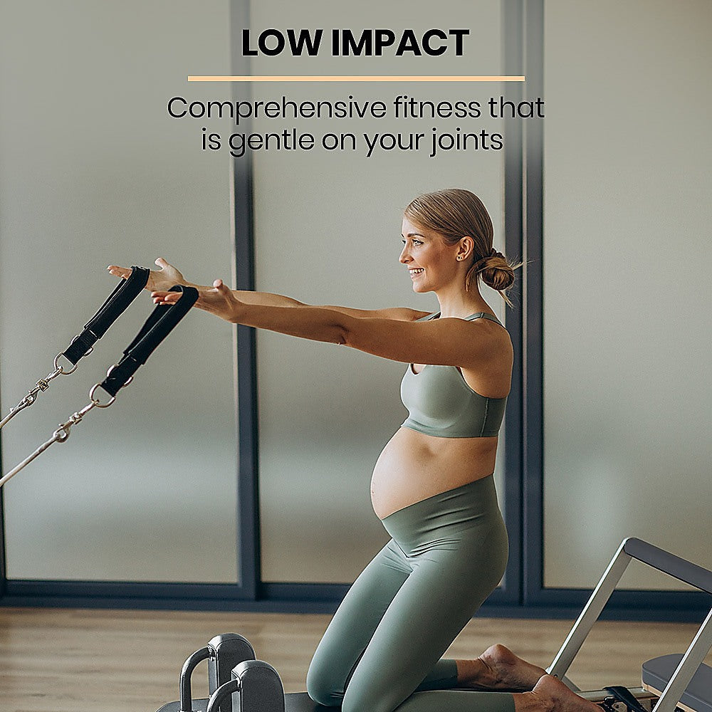 Folding Pilates Reformer Machine – Home Workout Bed for Full Body Fitness Training