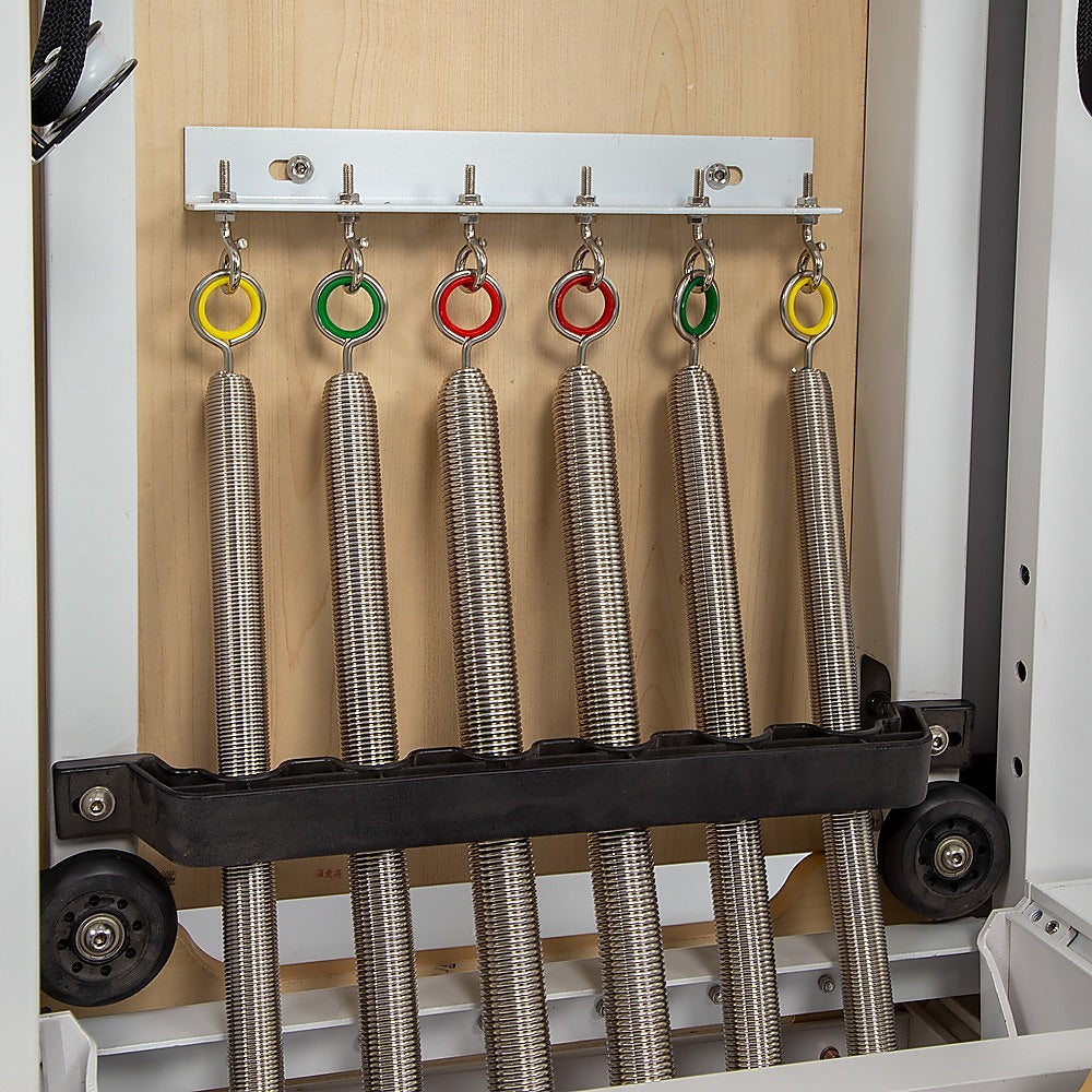 Folding Pilates Reformer Machine – Home Workout Bed for Full Body Fitness Training